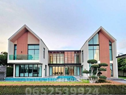 ขายบ้านเดี่ยวหรุ2ชั้น สไตล์Nordic พร้อมสระว่ายน้ำ เนื้อที่ 1ไร่200ตรว. ถนนรามอินทรา117 คลองสามวา มีนบุรี กรุงเทพฯ