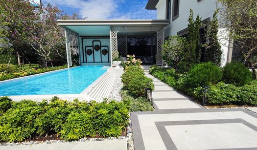 Luxury House For Sale Grand Boulevard State Bangna ถนนคู่ขนานมอเตอร์เวย์ เนื้อที่เริ่มต้น 439 ตารางเมตร แขวงดอกไม้ เขตประเวศ กรุงเทพมหานคร