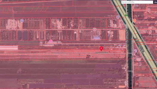 ขายถูกที่ดินคู่ขนานมอเตอร์เวย์ คลองสาม เนื้อที่ 100 ตรว. ขายราคา 7.5 แสน  อ.คลองหลวง จ.ปทุมธานี