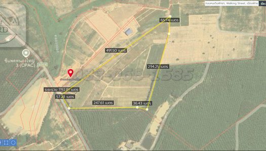 ขายถูกที่ดินสีเหลืองติดถนน4064 ใกล้โรงงานรันเนอร์จี WHA3 (เนื้อที่ 40-1-83.2 ไร่ ขายไร่ละ 3.5 ล้าน) อ.หนองใหญ่ จ.ชลบุรี