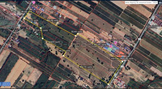 ขายถูกที่ดินสีม่วงทำเลทอง ใกล้นิคมWHA36 พัฒนานิคม  เนื้อที่ 109 ไร่ ขายไร่ละ 3 ล้าน นิคมพัฒนา ระยอง