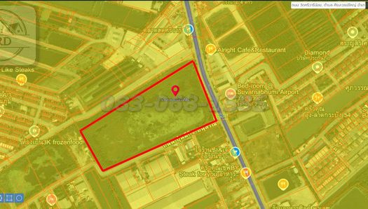 ขายที่ดินทำเลทอง สร้างหมู่บ้าน ติดถนนวัดศรีวารีน้อย ผังสีเหลือง เนื้อที่ 29-2-86.4 ไร่ ขายไร่ละ 13 ล้าน บางเสาธง สมุทรปราการ