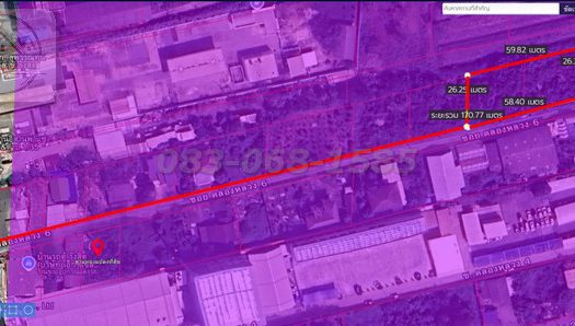 ขายถูกมากที่ดินทำเลทอง สร้างตึกสูงได้ 8 ชั้น เนื้อที่ 404.7 ตารางวา ขายยกแปลง 20 ล้านบาท รังสิต ปทุมธานี