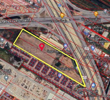 ขายถูกที่ดินทำเลทองถนนกรุงเทพกรีฑาตัดใหม่ เนื้อที่ 24-3-78 ไร่ พระโขนง กรุงเทพฯ