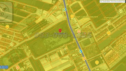 ขายที่ดินทำเลทอง สร้างหมู่บ้าน ติดถนนวัดศรีวารีน้อย ผังสีเหลือง เนื้อที่ 29-2-86.4 ไร่ ขายไร่ละ 13 ล้าน บางเสาธง สมุทรปราการ