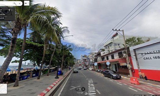 ขายที่ดินทำเลทอง ถนนเลียบชายหาดพัทยา เนื้อที่ 280.5 ตรว. ขาย 224.4 ล้านบาท บางละมุง ชลบุรี