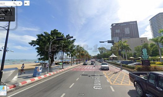 ขายที่ดินทำเลทอง ถนนเลียบชายหาดพัทยา เนื้อที่ 280.5 ตรว. ขาย 224.4 ล้านบาท บางละมุง ชลบุรี