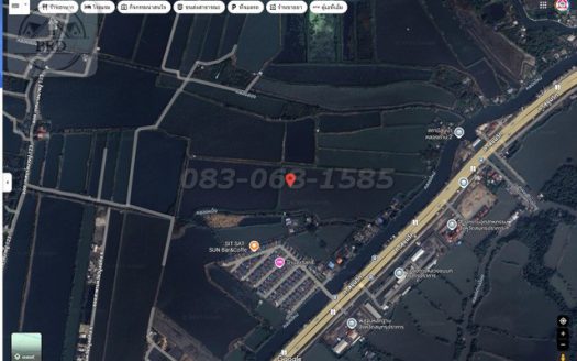 ขายถูกมากที่ดินเปล่าผังสีเหลือง ถนนบางนาตราด กม.19 เนื้อที่ 107-3-99 ไร่ ขายไร่ละ 3 ล้านบาท บางพลี สมุทรปราการ