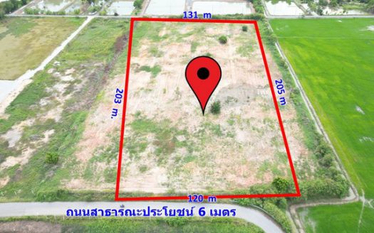 ขายที่ดินสีม่วงสร้างโรงงาน บ้านโพธิ์ เนื้อที่ 15-3-29 ไร่ ขายไร่ละ 5 ล้าน อ.บ้านโพธิ์  จ.ฉะเชิงเทรา