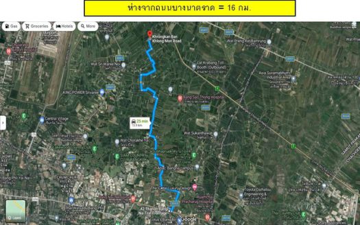 ขายถูกที่ดินสีเหลือง ทำโครงการขนาดใหญ่ วัดศรีวารีน้อย เนื้อที่ 235-3-76 ไร่ ขายไร่ละ 3.5 ล้าน บางเสาธง สมุทรปราการ