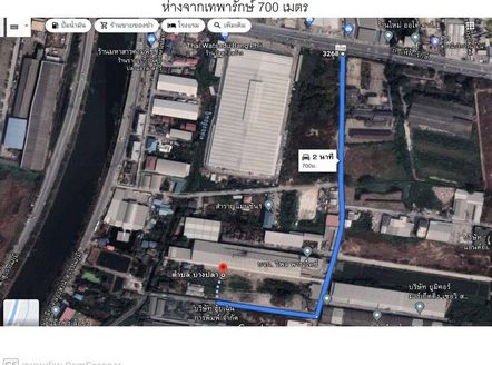 ที่ดินสีม่วง ซอยแสงฟ้า สร้างโกดัง+โรงงาน เนื้อที่  342.5 ตารางวา วาละ 28,000 บาท บางพลี สมุทรปราการ