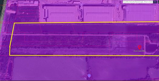 ที่ดินสีม่วงเข้ม บางนาตรา คลองส่งน้ำสุวรรณภูมิ สร้างโรงงาน สร้างโกดัง เนื้อที่ 37-3-0 ไร่ ขายราคา 533 ล้านบาท บางพลี สมุทรปราการ