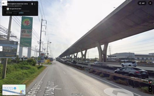 ที่ดินสีม่วงเข้ม บางนาตรา คลองส่งน้ำสุวรรณภูมิ สร้างโรงงาน สร้างโกดัง เนื้อที่ 37-3-0 ไร่ ขายราคา 533 ล้านบาท บางพลี สมุทรปราการ