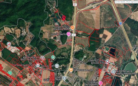 ขายต่ำกว่าตลาดมาก ที่ดินถนน331 พูลตาหลวง สัตหีบ เนื้อที่ 6 – 0 – 38.1 ไร่ ขายไร่ละ 3.5 ล้านบาท เหมาะสร้างบ้านจัดสรร ใกล้บ้านฉาง สัตหีบ จ.ชลบุรี