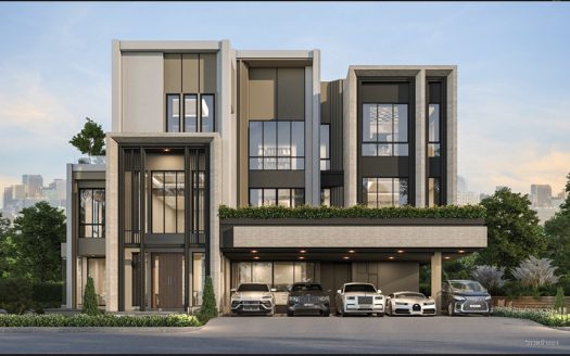 Luxury House For Sale Grand Bangkok Boulevard หรู 3 ชั้น ถนนกรุงเทพกรีฑาพระรามเก้า แขวงทับช้าง เขตสะพานสูง กรุงเทพมหานคร