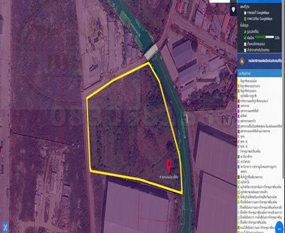 ที่ดินสีม่วงเข้ม บางนาตรา คลองส่งน้ำสุวรรณภูมิ สร้างโรงงาน สร้างโกดัง เนื้อที่ 10-1-16.4 ไร่ ขายไร่ละ 13 ล้านบาท บางพลี สมุทรปราการ