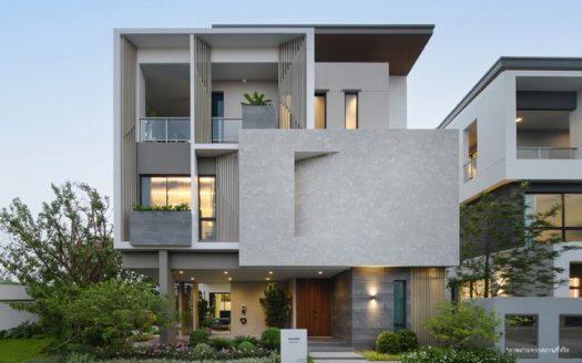 บ้านหรู 3 ชั้น The Gentry Cultivar Rama 9 สะพานสูง กรุงเทพมหานคร ราคา 57.9 ล้าน 550 SQM. 88.9 SQW. 5 นอน 6 น้ำ 4 ที่จอดรถ