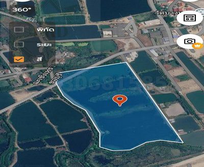 ที่ดินสีม่วงเข้ม พานทอง เนื้อที่ 46-2-99 ไร่ ขายไร่ละ 8 ล้าน ทำเล EEC ต.บางนาง อ.พานทอง จ.ชลบุรี