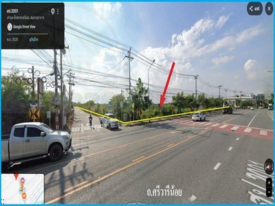 ขายที่ดินติดถนนวัดศรีวารีน้อย ผังสีเหลือง เนื้อที่ 29-2-86.4 ไร่ ขายไร่ละ 13 ล้าน บางเสาธง สมุทรปราการ