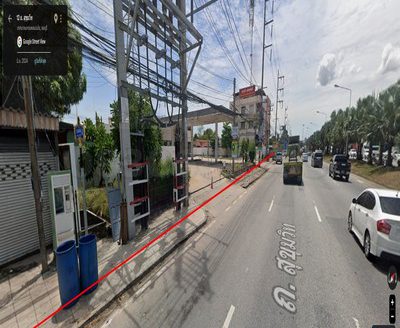 ขายที่ดินติดถนนสุขุมวิทพัทยา ใกล้ตลาดโรงโป๊ะ เนื้อที่ 1-1-82.9 ไร่ (582.9 ตรว.) ขายเหมา 48 ล้าน เทศบาลนครแหลมฉบัง บางละมุง ชลบุรี