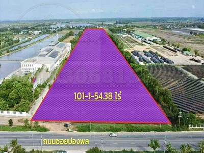 ขายที่ดินติดถนนตลาดปองพล เนื้อที่่ 101-1-54.38 ไร่ ไร่ละ 6 ล้าน ต.คลองเปรง อ.เมือง จ.ฉะเชิงเทรา